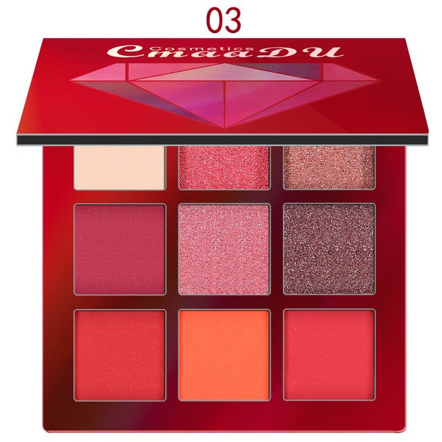 9 Color Diamond Bright Eyeshadow Palette