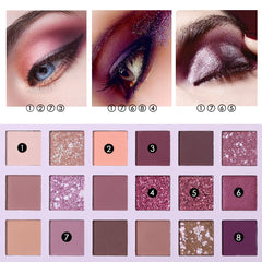 18 Nude Color Eye Shadow Palette