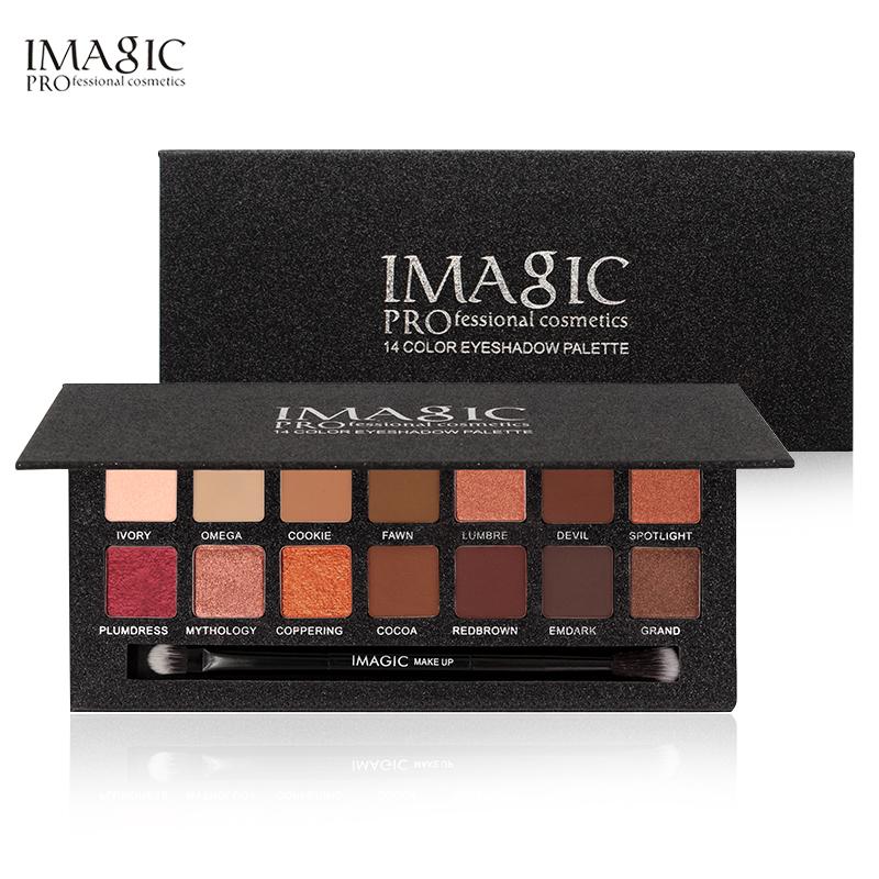 IMAGIC 14 Color Matte Nude Eye Shadow Palette