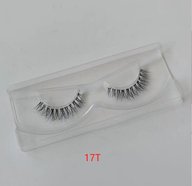 Short natural eyelashes 3D mink hair