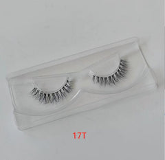 Short natural eyelashes 3D mink hair