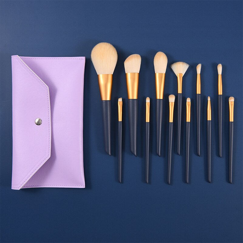 12PCS Natural Hair Makeup Brushes