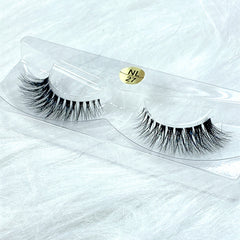 Short natural eyelashes 3D mink hair